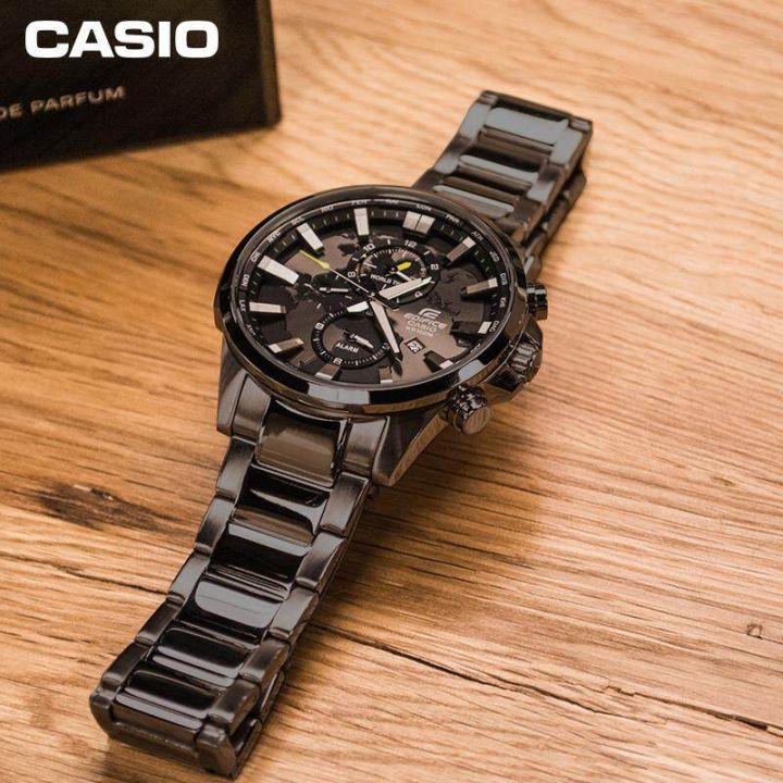 casio-นาฬิกาข้อมือผู้ชาย-สายแสตนเลส-edifice-chronograph-black-รุ่น-efr-303bk-1a