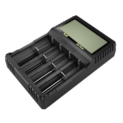 R4 USB QC Battery Charger Intelligent Circuitry Global Insurance Li-Ion a AA AAA AAAANi-MH 18650 21700 26650 EU Plug