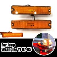 Fashionlife SHOP ไฟด้านข้างกันชนหน้าเลนส์ LED สำหรับรถจี๊ป Wrangler YJ 87-95อำพันรมควัน