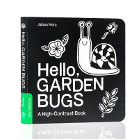 Hello, insects in the garden Hello, garden bugs English original picture book childrens insect enlightenment cognition popular science torn cardboard book English Enlightenment picture book parent-child reading