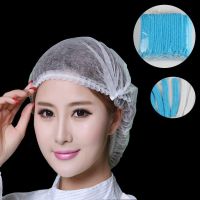 100pcs/Pack Disposable Hair Head Covers Net Bouffant Dustproof Anti Dust Caps Breathable Shower Bathing Hats Kitchen