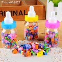 ▪◙﹍ 24Pcs/Bottle Cute Mini Cartoon Numbers Rubber Eraser with Plastic Bottle Creative Products for Kids Students School Supply Set