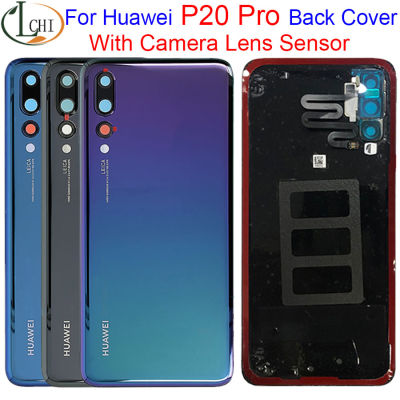 Original New Back Glass For P20 Pro Battery Cover Back Case Door + Camera Lens Sensor P20 Pro Back Cover CLT-L09 CLT-L29