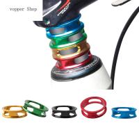 VOPPER 10Mm MTB 28.6MM อะลูมิเนียมอัลลอยปั่นจักรยานอุปกรณ์เสริมอุปกรณ์ติดตั้งท้ายจักรยานแหวนหูฟัง JOWAY ปะเก็นสเปเซอร์ด้านหน้าแหวนรองงาแผ่นระยะห่าง