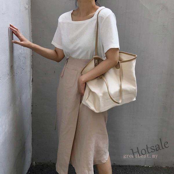 hot-sale-c16-womens-canvas-bag-shoulder-bag-tote-bag-hand-bag-korean-fashion-large-capacity-minimalist-shopping