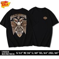 เสื้อยืดคอกลม Cotton 100% สกรีนลาย HARLEY DAVIDSON EAGLE (แขนสั้น)