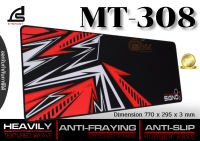 MOUSE PAD (เมาส์แพด) SIGNO GAMING MOUSE MAT (MT-308) HEAVILY TEXTURED WEAVE ANTI-FRAYING (770x295x3MM) -ของแท้