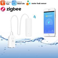 ☁Zigbee Tuya Alarme De Vazamento Água Independente เซนเซอร์ตรวจจับ Alerta Inundação Overflow Segurana