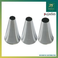 PUJADAS หัวบีบครีมสแตนเลส แบบเรียบ PUJ1-810.002