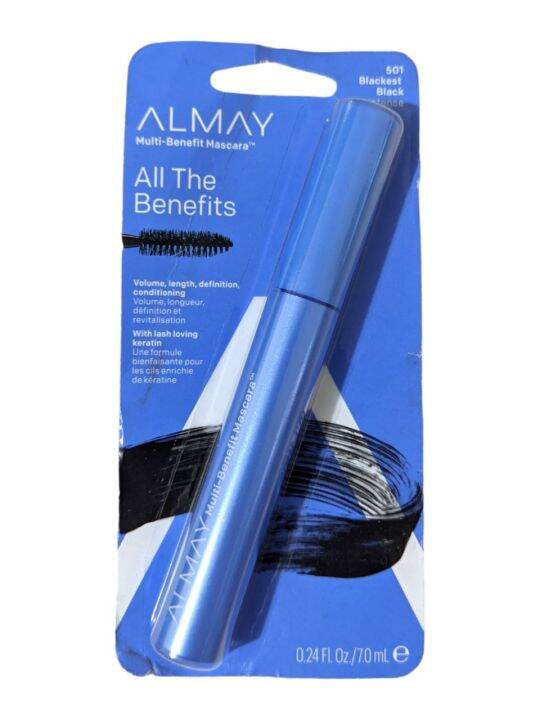 Almay MultiBenefit Mascara, All the Benefits, Blackest Black 7mL Lazada PH