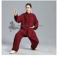 Mens Womens High Quality Cotton Tai Chi Uniform Chinese Kung Fu Suit Wing Chun Wushu Martial Arts Morning Training Clothes