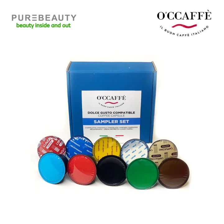 Occaffe Dolce Gusto Compatible Coffee Capsule Sampler Kit, 9 Flavor