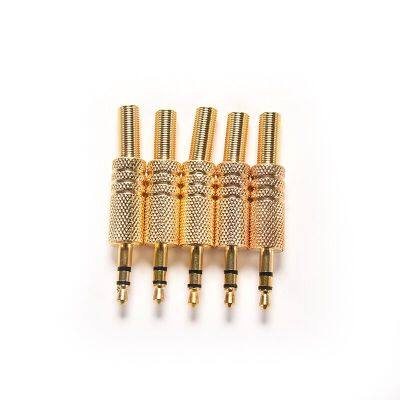 2pcs Stereo 3.5mm 1/8inch Headphone Earphone DIY Male Audio Jack Plug Solder Connectors for Computers Laptops Tablets MP3 Cables Converters