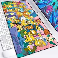 Anime Simpsons Mouse Pad พิมพ์ HD คอมพิวเตอร์เกมคอนโซล Mousepad ล็อคขอบ Mousepad XXL แป้นพิมพ์คอมพิวเตอร์ Mousepad csgo