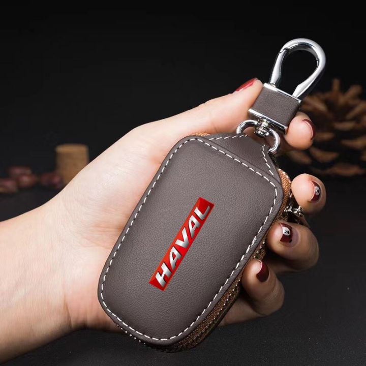 leather-car-key-protection-shell-bag-car-key-case-car-keychain-for-haval-jolion-f7-f7x-h2-h2s-h5-h6-h8-h9-auto-accessories