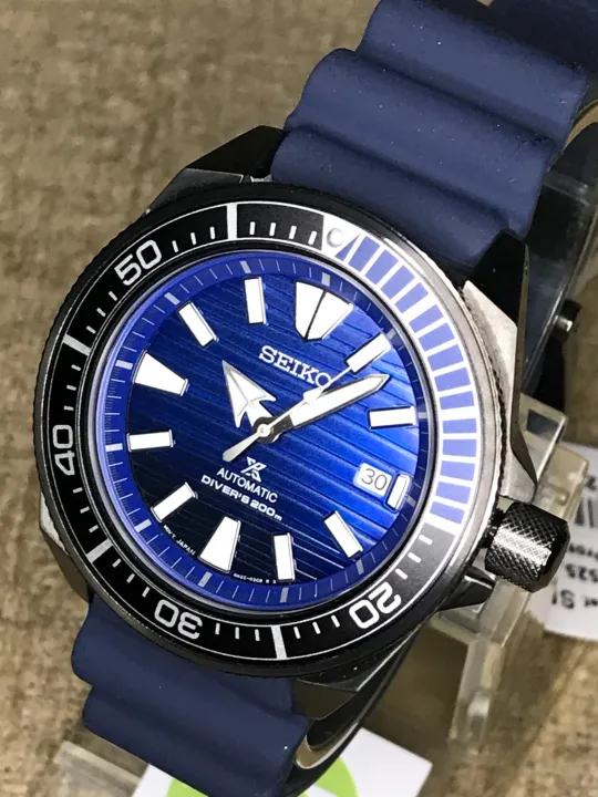 Watchwagon] Seiko Prospex SRPD09K1 Black Case Blue Dial Samurai SAVE THE  OCEAN SERIES SPECIAL EDITION SRPD09K SRPD09 | Lazada Singapore