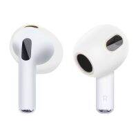 เคสป้องกันซิลิโคนหมวกคลุมใบหูสำหรับ AirPods 3 (สีขาว)