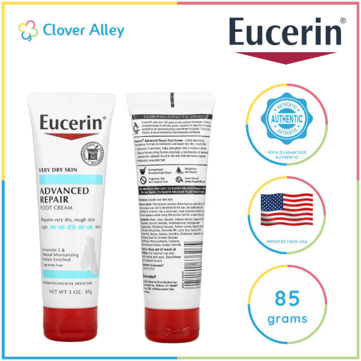 Eucerin Advanced Repair Light Feel Foot Cream, 85 grams Lazada PH