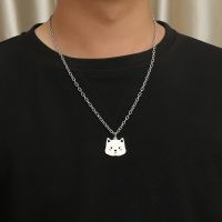 New Arrivals Stainless Steel Samoye Pet Dog Hip Hop Delicate Fashion Pendant Necklace Sliver Delicate Jewelry Gift For Man Fashion Chain Necklaces