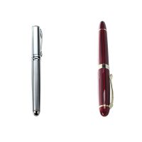 JinHao X750 Silver CT Fountain Pen , Smooth Writing Pen &amp; JINHAO X450 18 KGP 0.7mm Broad Nib Fountain Pen Red