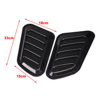 1Pair Air Flow Intake Hood Scoop Vent Bonnet Cover ABS Universal DIY Decoration Car Accessories