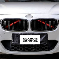 สำหรับ BMW 3 4 5 Series F10 F18 F33 F32 F30รถอุปกรณ์เสริมด้านหน้า Grille Stripes Grill ครอบคลุมหมวก Parallel บาร์สติกเกอร์