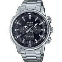 Casio นาฬิกาข้อมือผู้ชาย โครโนกราฟ สายสแตนเลส รุ่น MTP-E505D-1A ของแท้ประกันศูนย์ CMG