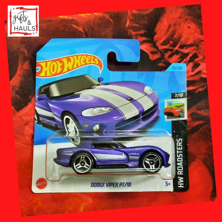 Hot Wheels Dodge Viper RT/10 #131/250 HW Roadsters 7/10 Yellow