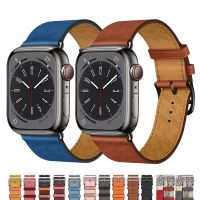 Strap For Apple watch band 44mm 49mm 45mm 42mm 38mm 40mm Single Tour Swift leather correa bracelet iWatch series 7 8 6 SE ultra