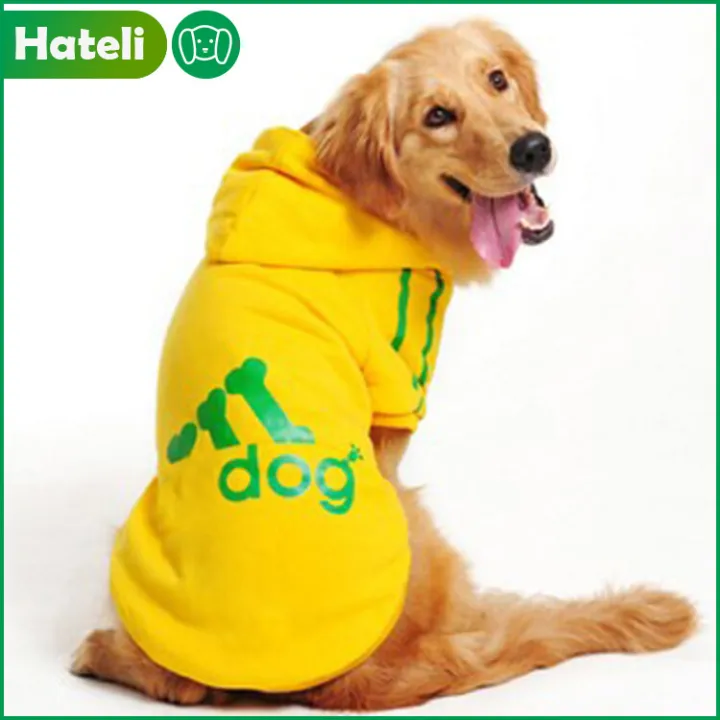 【หมวก】ชุดสุนัขให้ความอบอุ่นในฤดูหนาวเสื้อแจ็คเก็ตผ้าสำหรับหมาโกลด์เดนรีทรีฟเวอร์ลาบราดอร์ขนาดใหญ่Adidog Hoodie