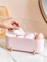 【CW】 Desktop Cosmetics Storage Dust-proof Makeup Organizer Cotton Swabs Egg Holder Jewelry