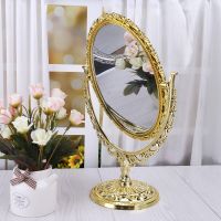 2022 New 2 Sides Makeup Mirror Stand Table Cosmetic Mirror Plastic Dresser Mirrors Tools Mirrors