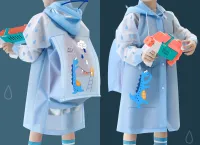 [HCM]Áo mưa trẻ em cao cấp có mũ thiết kế phản quang màu sắc dễ thương chất liệu an toàn cho bé