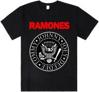 New สไตล์ใหม่ เสื้อยืดลำลอง Mens Ramones T-Shirt Punk Rock Tee Fitted Presidential Seal Short Sleeve Womens Top Sports T-shirt แขนสั้น