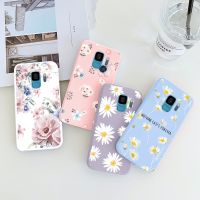 FDD เคส Samsung S9 S 9 Plus,เคสมือถือดอกไม้ซิลิโคนกันกระแทก S9Plus ปกป้อง TPU กระเป๋า Fundas