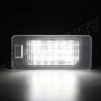 แผ่นป้ายทะเบียน Led แบบไร้ข้อผิดพลาดสำหรับรถ Audi A1 A3 A7 Q3 Q7 S4 S6 2ชิ้น Canbus ไร้ข้อผิดพลาด