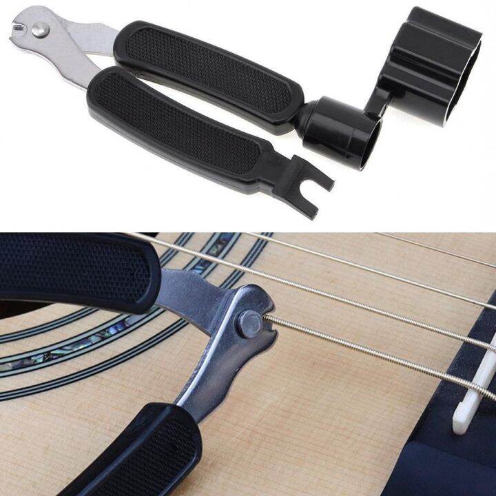 3 in 1 Tool Guitar Winder String Cutter Pin Puller for Guitar Banjo