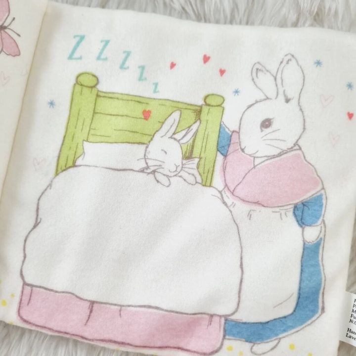 หนังสือ-เด็ก-peter-rabbit-cloth-book-พร้อมส่ง-หนังสือผ้า-หุ่นมือ-้ซักได้-ไม่มีกล่อง