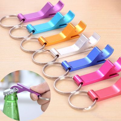 ☬ Portable 4 in 1 Bottle Opener Key Ring Chain Keyring Keychain Metal Beer Bar Tool Claw Gift Unique Creative Gift