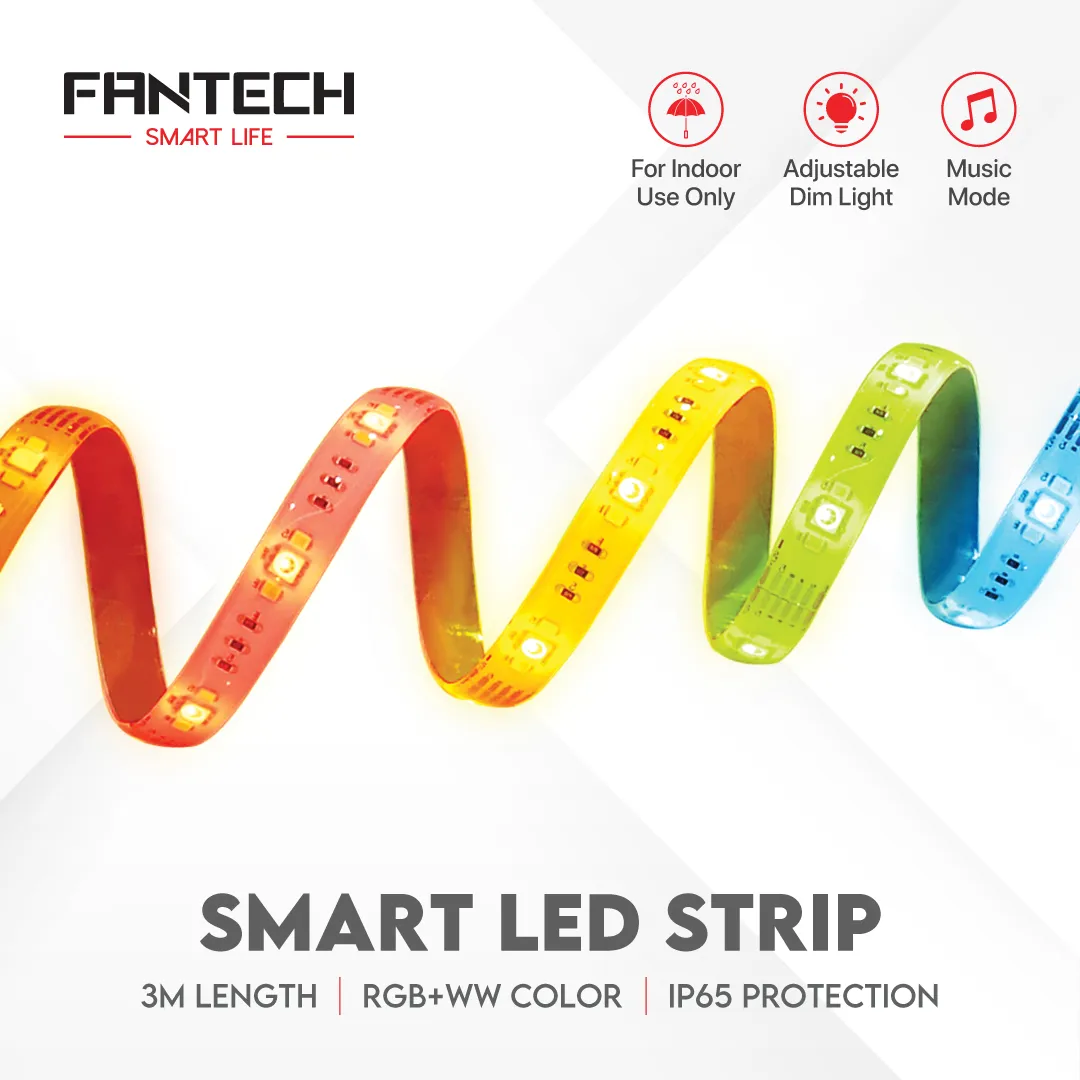 HOB Fantech SLSO103 3m Smart LED Strip Light Tv Backlight Mezzanine Light  Backdrop Light Background | Lazada PH