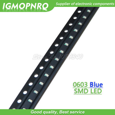 100pcs Blue 0603 SMD LED Light DIODES igmopnrq