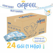 Set 24 túi 1920 khăn giấy ướt GAIFEEL khăn ướt dành cho trẻ em