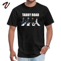 Normal Tabby Road Group Overlord Sleeve Summer Autumn Tops T Shirt Fashionable Crew Neck Rockabilly Tops Shirt Man T Shirts