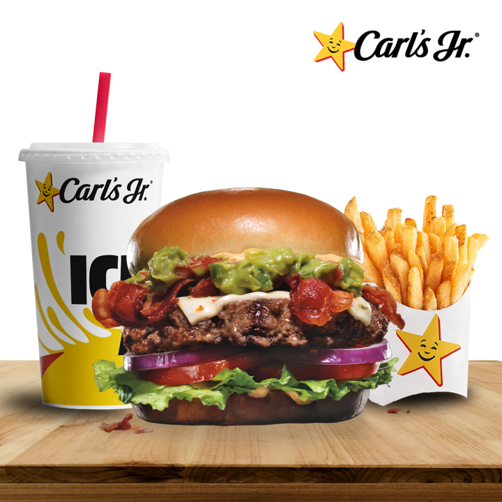 Carls Jr Guacamole Bacon Angus Beef Combo Redeem In Store Take Away Or Dine In Lazada 0253