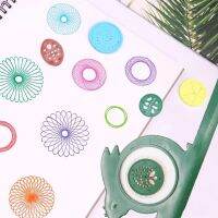 [Old A Hardware] ไม้บรรทัดออกแบบเทมเพลตการวาดภาพ Openwork Dawing มัลติฟังก์ชั่น Spirograph