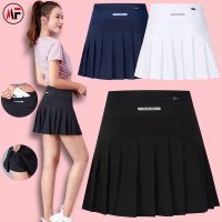 ✜△ Womens sports hakama badminton tennis quick-drying breathable anti-light pleated fitness running marathon skirt