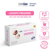 Men vi sinh LiveSpo Pregmom 60 tỷ bào tử lợi khuẩn hỗ trợ giảm táo bón rối