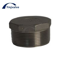 YMJVALVE 1/8 3/8 3/4 1 1-1/2 4 BSP Stainless Steel Water Pipe Connector Male Thread Hex Octagon Plug 304 Fitting