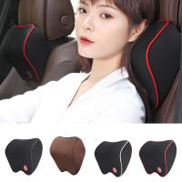 Car Seat Headrest Car Neck Pillows Filled Fiber Cushion Pad Accessories Head Rest Memory Support For Travel Seat Car Foam Seat Cushions