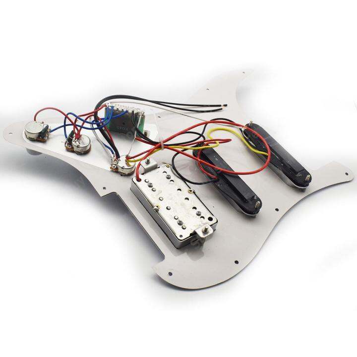 ssh-prewired-guitar-pickguard-pickup-loaded-pickguard-electric-guitar-parts-chrome-for-st-electric-guitar